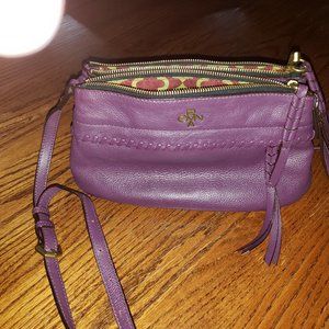 Beautiful Dark Plum Oryany Pebble Leather Purse. - image 1